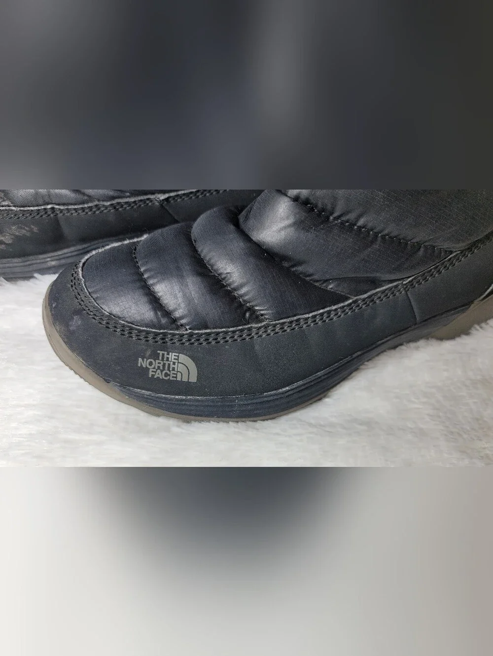 The North Face Kids ThermoBall Booties Black Winter Snow Boots Size 3